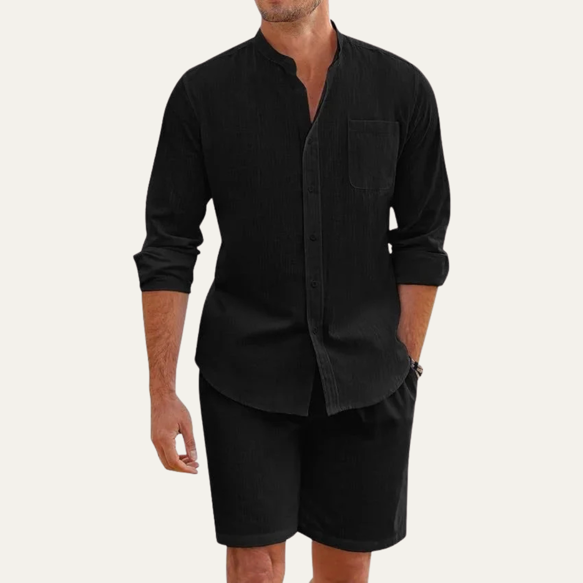 The Nottingham Men’s Lightweight Two Piece Summer Set – Fabric Beach Outfit