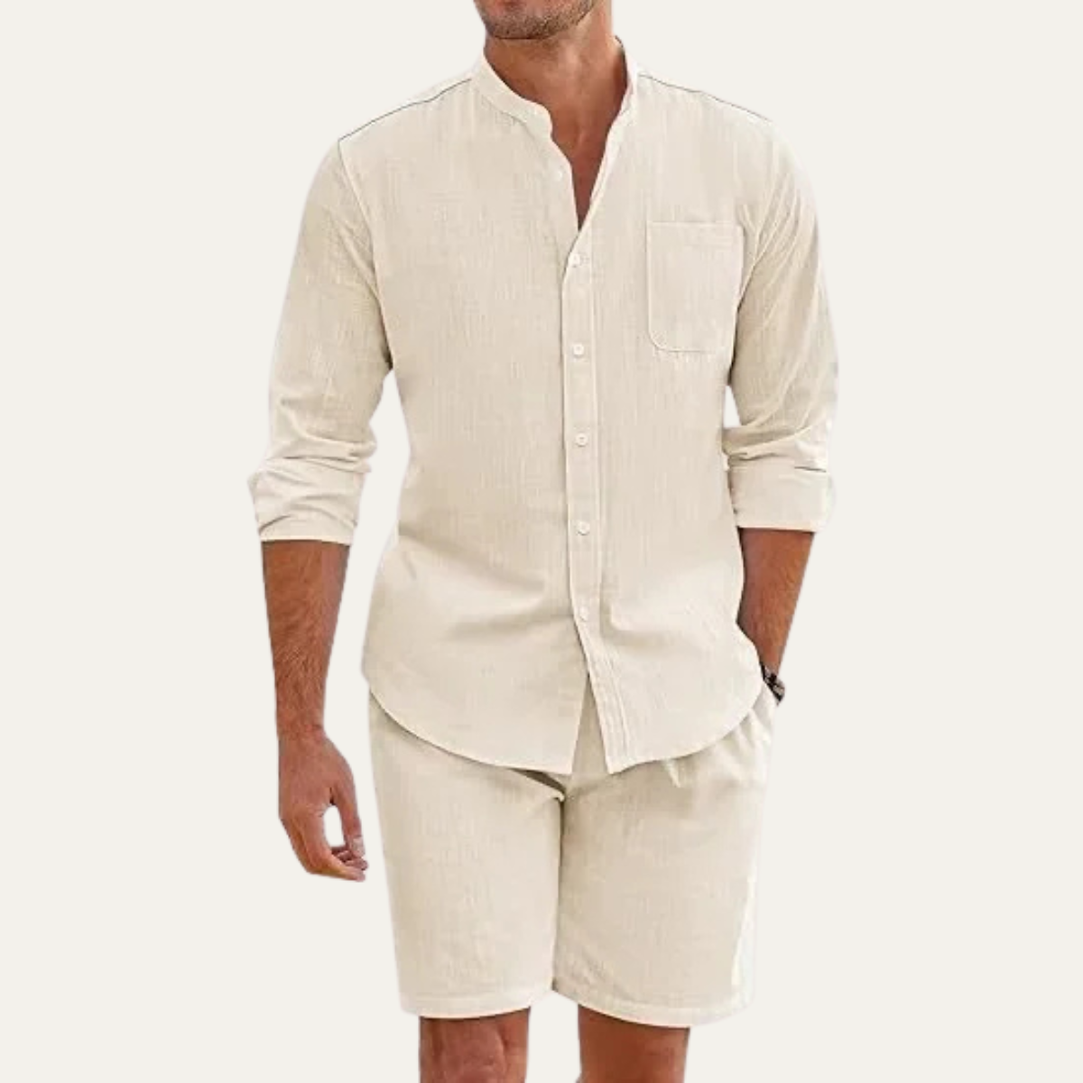 The Nottingham Men’s Lightweight Two Piece Summer Set – Fabric Beach Outfit