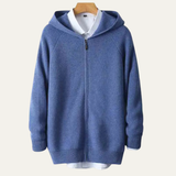 The Pamplona Men’s 100% Merino Wool Hooded Zip Up Cardigan