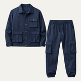 The Ravenna Men’s Casual Utility Cargo Set – Jacket and Trousers