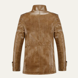 The Prosecco Men’s Winter Fleece Lined Leather Jacket