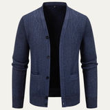 The Caprera Men’s V Neck Button Up Casual Knitted Cardigan