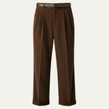 The Timberwood Men's High Waist Pleated Straight Leg Formal Pants