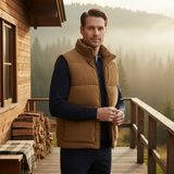 The Penzance Men's Corduroy Lightweight Quilted Gilet
