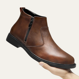 The Copperfield Men’s Casual Side Zip Leather Ankle Boots