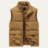 The Penzance Men's Corduroy Lightweight Quilted Gilet