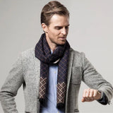 The Champs Élysées Cashmere Merino Scarf for Men - Black