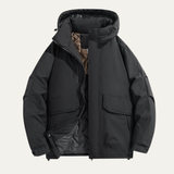 The Urbino Men's Thickened Waterproof Hooded Casual Jacket