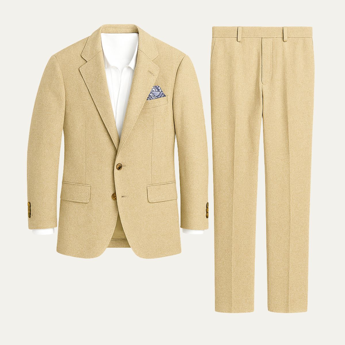 The Santorini Linen Wedding Guest Men’s Suit