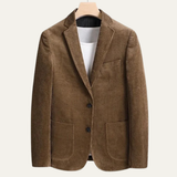 The Lancaster Men’s Thick Flannel Corduroy Business Blazer Jacket