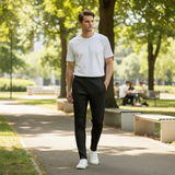 The Pineview Park Men’s Lightweight Loose Fit Pleated Straight Leg Pants