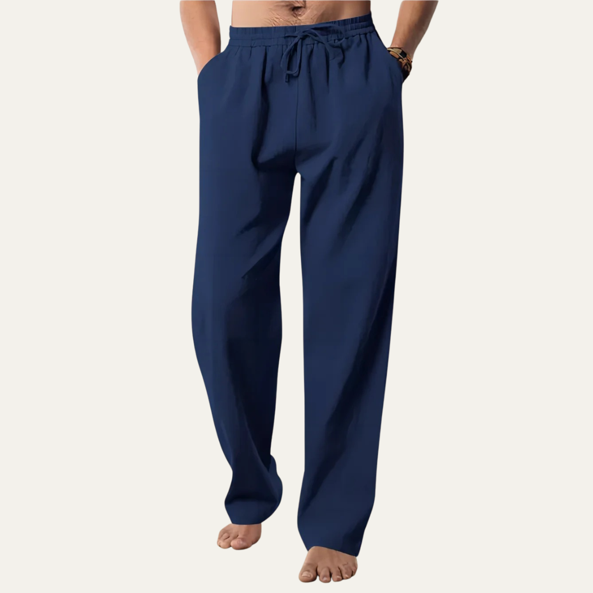 The Larkspur Men’s Cotton Hemp Breathable Straight Leg Pants