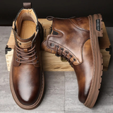 The Lipari Men’s Durable Non Slip Leather Ankle Boots