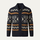 The Serravalle Men’s Button-Up Knit Cashmere Shawl Collar Cardigan