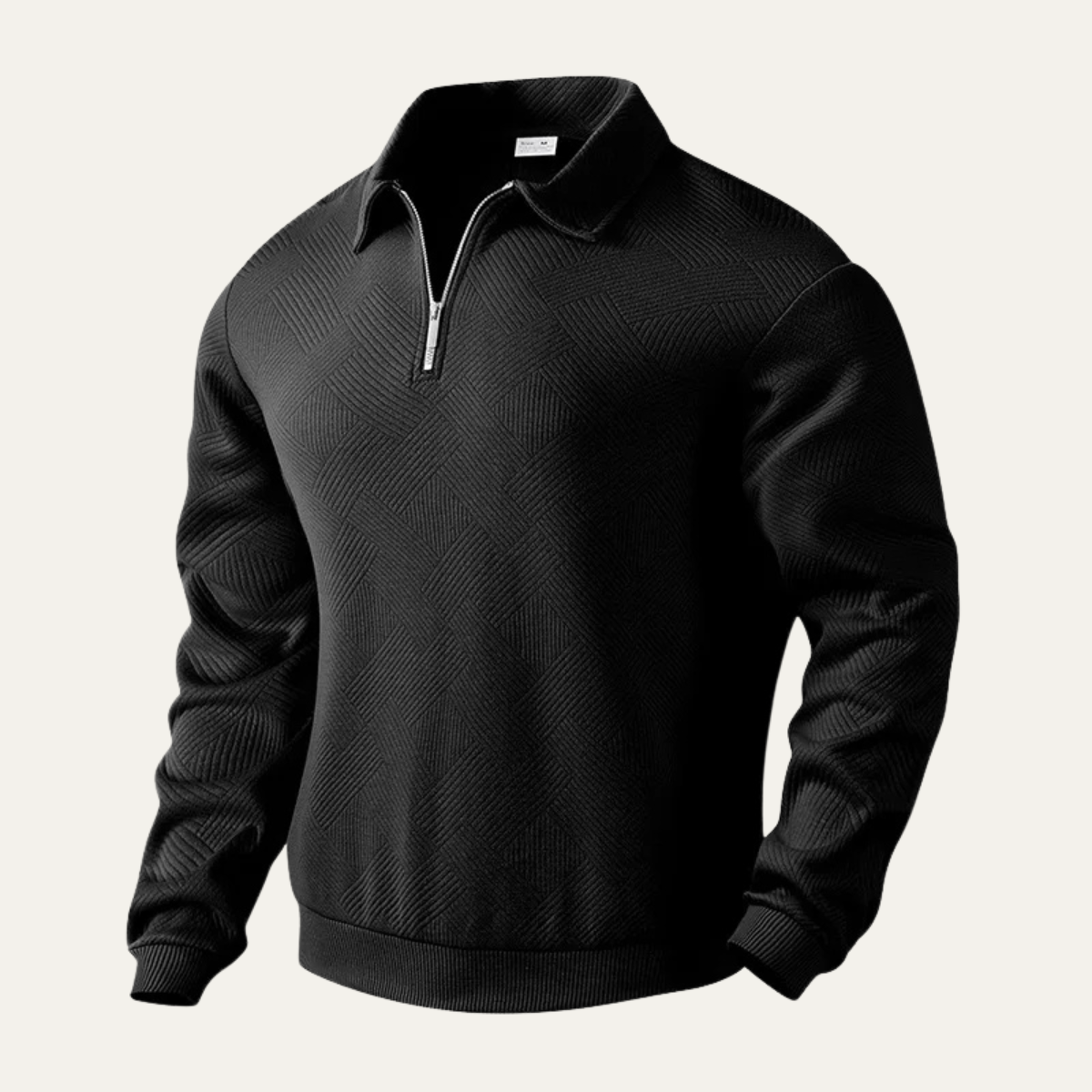 The Elgin Men's Casual Quarter Zip Polo Sweater