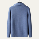 The Parisian Men's Thick Knit Shawl Collar Button-Up Cardigan