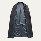 The Lucca Men's Long Wool Double Breasted Winter Overcoat