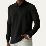 The Argyll Men's Casual Knit Business Polo Sweater