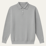 The Argyll Men's Casual Knit Business Polo Sweater