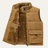 The Sintra Winter Wool Cotton Padded Sleeveless Gilet