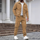 The Mantova Men’s Trendy Utility Cargo Set – Jacket and Trousers