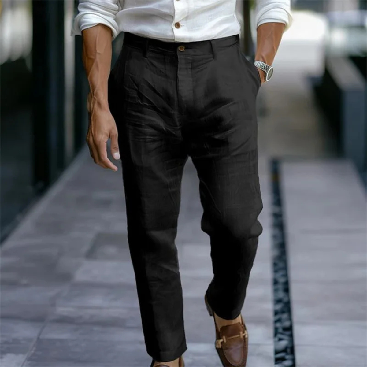 The Venezia Men’s Lightweight Linen Summer Pants