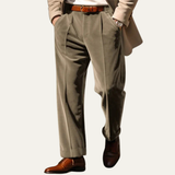 The Garda Porto Men’s Solid Colour Velvet Straight Fit Pants