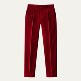 The Garda Porto Men’s Solid Colour Velvet Straight Fit Pants