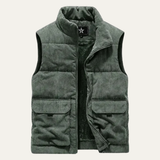 The Sintra Winter Wool Cotton Padded Sleeveless Gilet