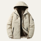 The Greenock Men’s Warm Winter Quilted Puffer Jacket with Fleece Lining
