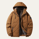 The Coatbridge Men’s Winter Quilted Puffer Jacket with Fleece Lining
