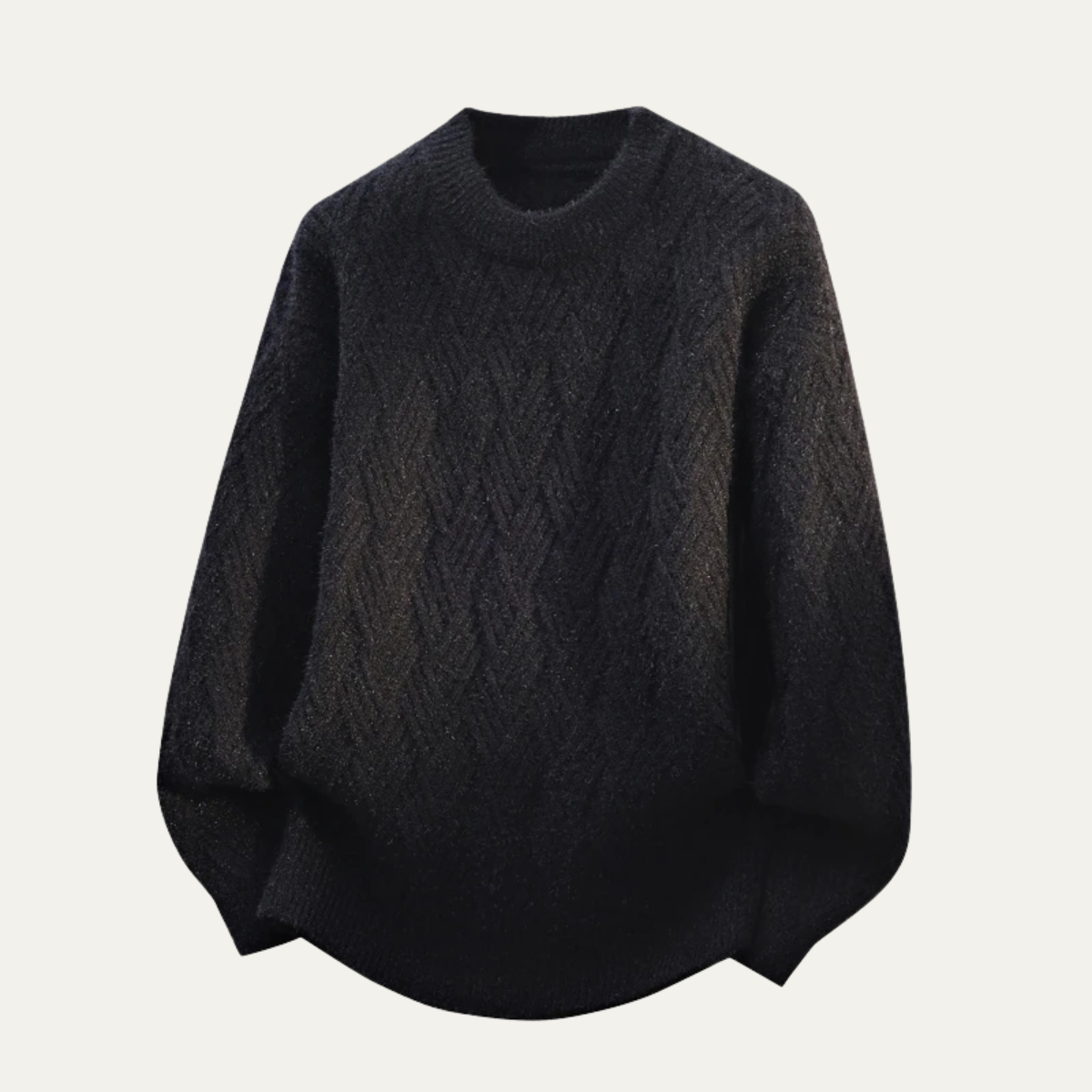 The Lakefield Men’s Casual Soft O Neck Warm Knitted Sweater