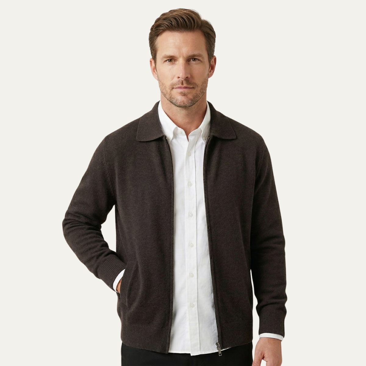 The Timberland Cashmere Sweater – Men's Soft Luxury Wool Knit Cardigan