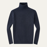 The Tavolara Men’s Slim Fit Turtleneck Ribbed Knit Sweater