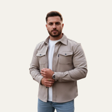 The Crossfield Men’s Modern Button Up Cotton Blend Shirt