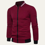 The Appiano Men’s Lightweight Zip Up Quilted Bomber Jacket