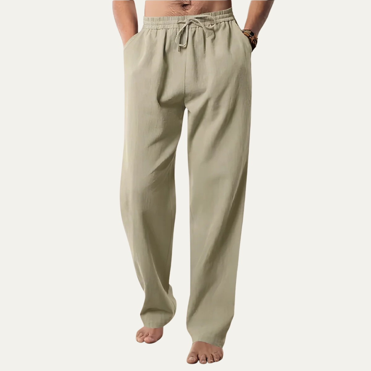 The Larkspur Men’s Cotton Hemp Breathable Straight Leg Pants