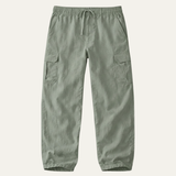 The Maplecrest Men’s Loose Fit Multi Pocket Cotton Linen Cargo Pants