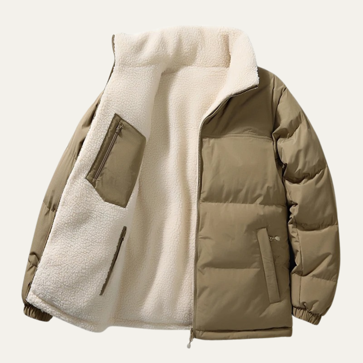 The Ancona Men's Double sided Warm Wool Cotton Coat