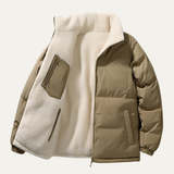 The Ancona Men's Double sided Warm Wool Cotton Coat