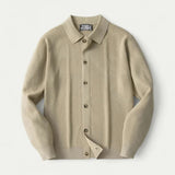 The Positano Elegant Knitted Cardigan for Men - Lapel Collar and Front Buttons