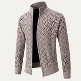 The Brackenridge Men’s  Warm Fleece Lined Thick Knitted Full Zip Jacket