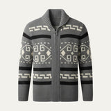 The Serravalle Men’s Button-Up Knit Cashmere Shawl Collar Cardigan