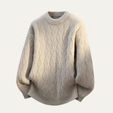 The Lakefield Men’s Casual Soft O Neck Warm Knitted Sweater