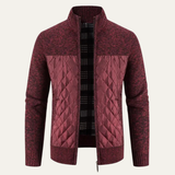 The Benevento Men's Slim Fit Stand Collar Warm Cardigan