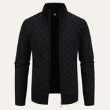 The Brackenridge Men’s  Warm Fleece Lined Thick Knitted Full Zip Jacket