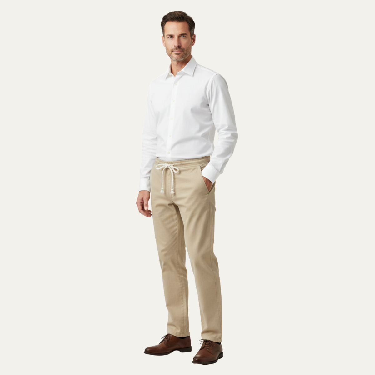 The Pinebrook Park Men’s Loose Cotton Linen Drawstring Pants