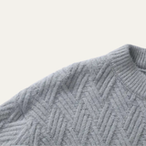 The Deerfield Men’s Soft O Neck Warm Knitted Sweater