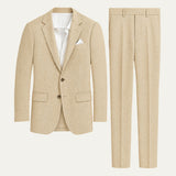 The Santorini Linen Wedding Guest Men’s Suit