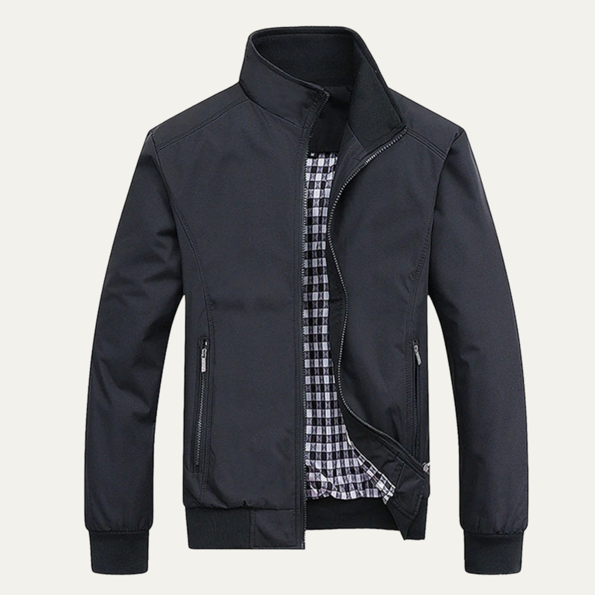 The Chesterfield Men’s Casual Lightweight Bomber Zip Up Jacket